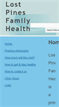 Mobile Screenshot of lostpinesfamilyhealth.org